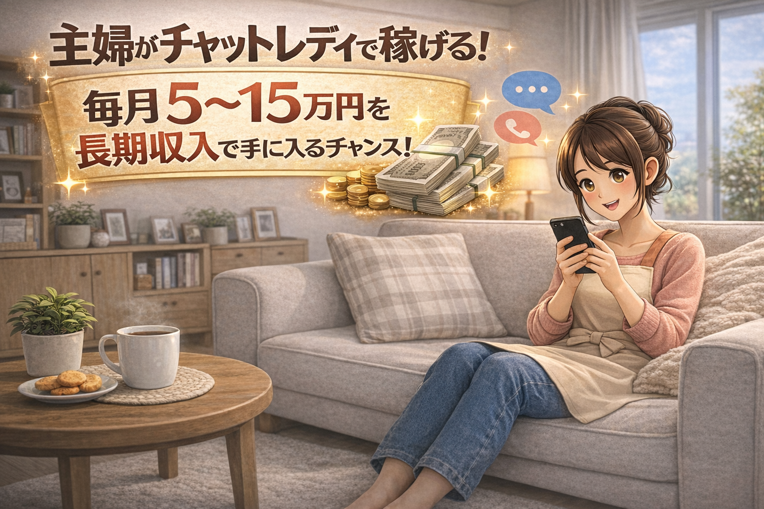 主婦でも旦那にバレず月10万チャットレディサイトはどれ？